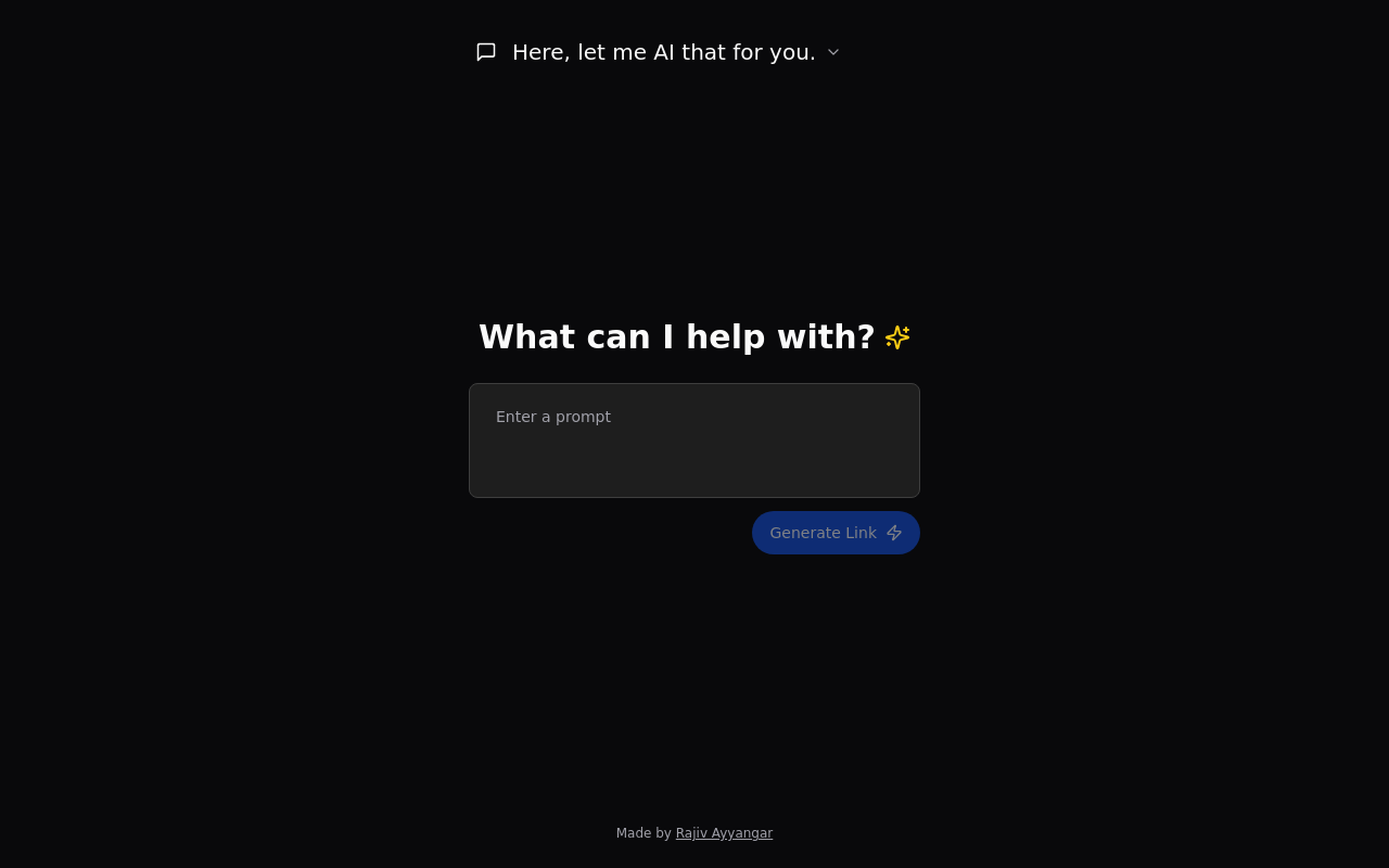 Here, let me AI that for you.
