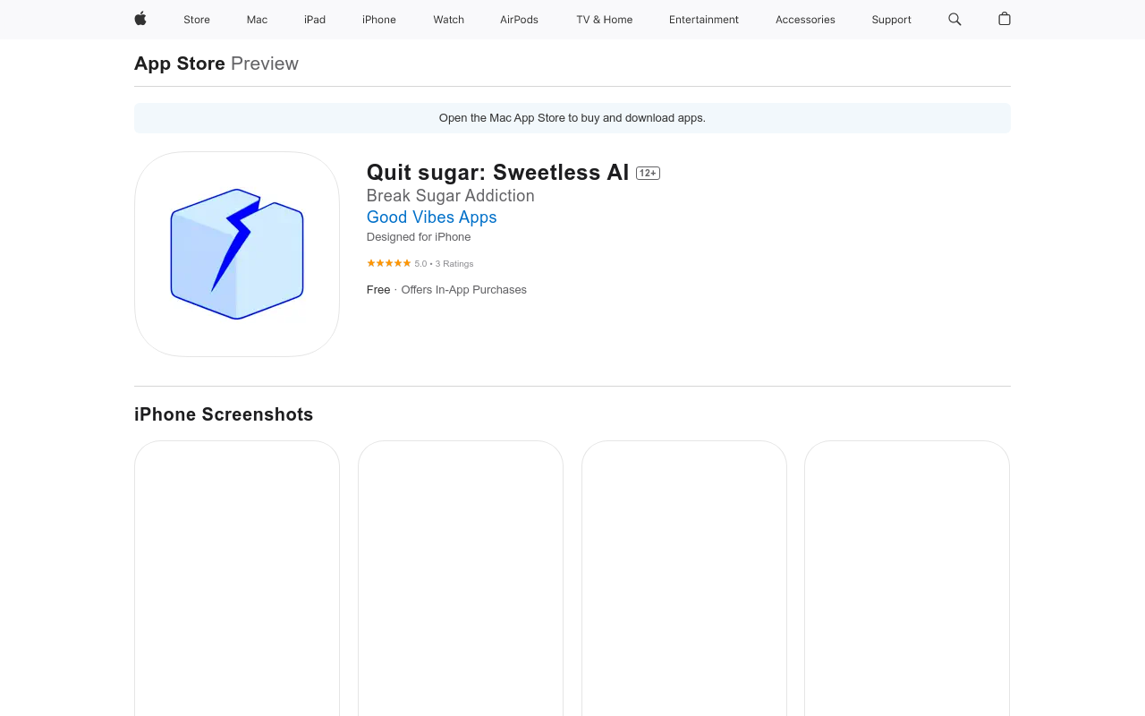 Quit sugar: Sweetless AI