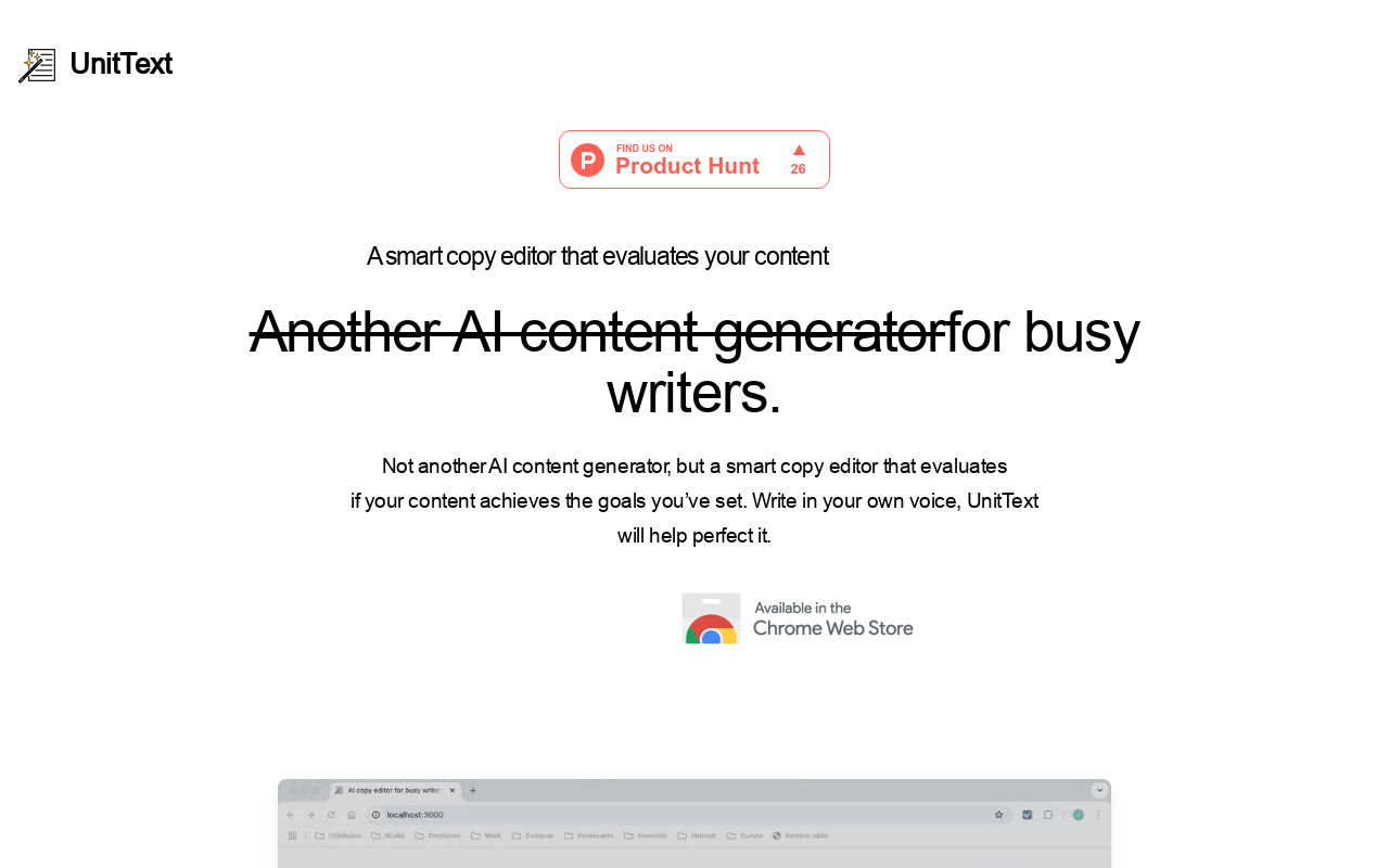 UnitText - AI copy editor