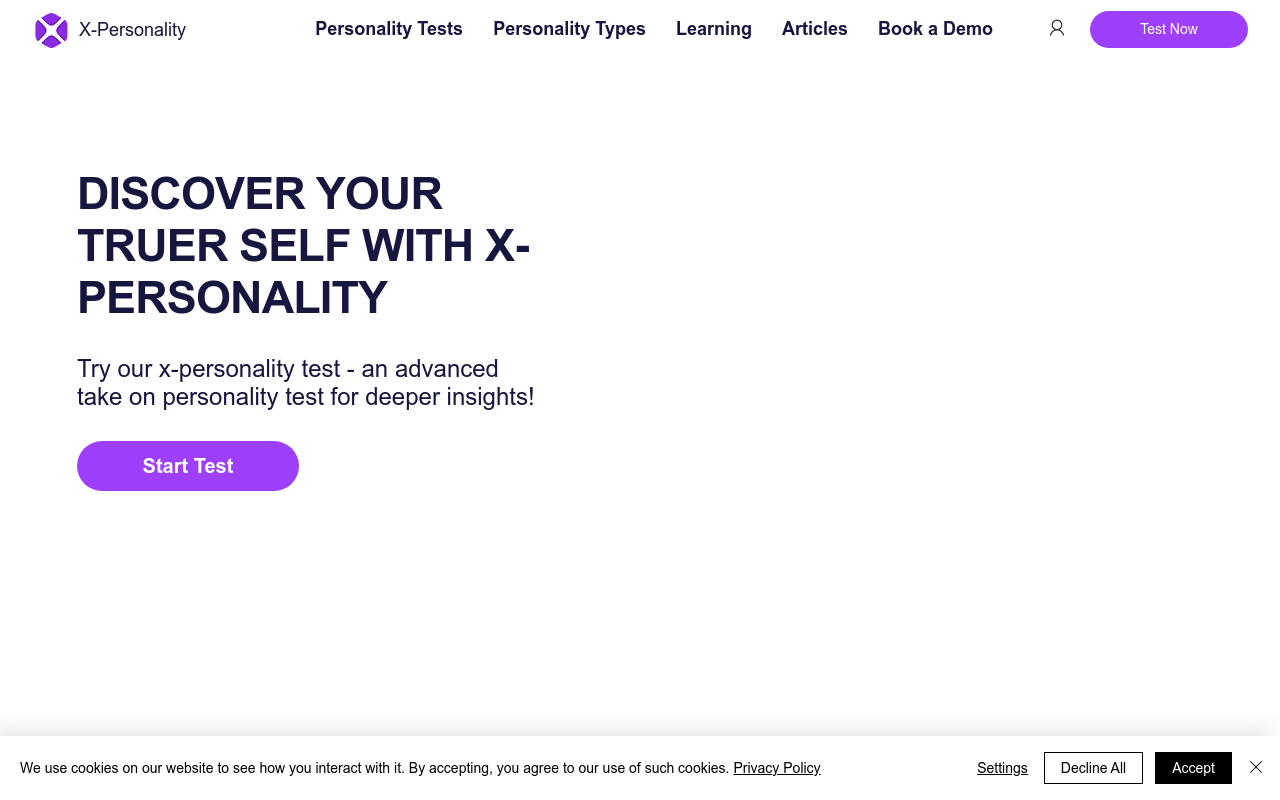 X Personality MBTI Test