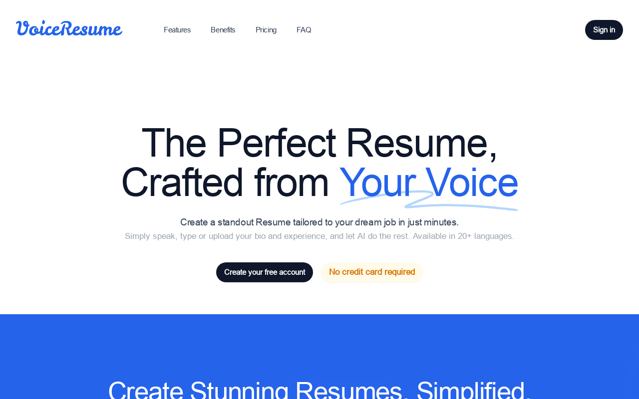 VoiceResume