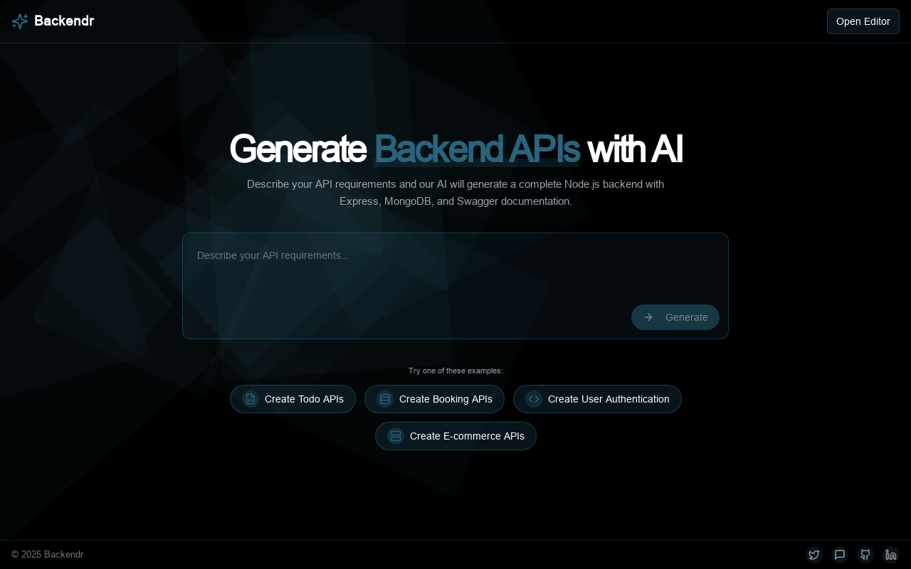 Backendr ai