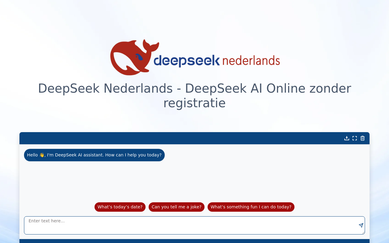 DeepSeek Nederlands