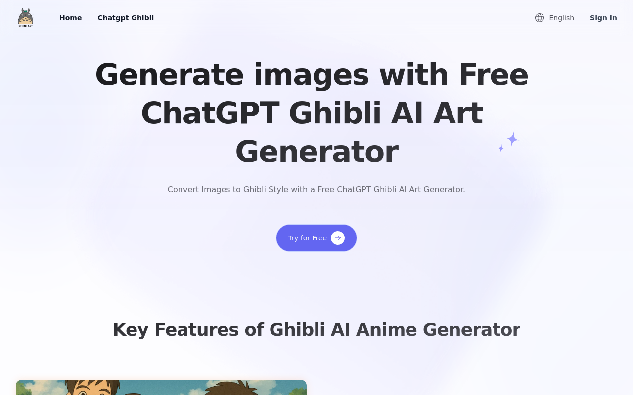 Ghibli Art AI: Free Online Ghibli-Style Art Generator