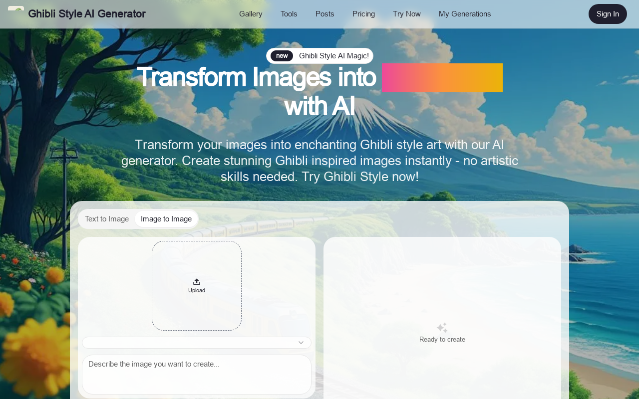 Ghibli Style Image Transformer