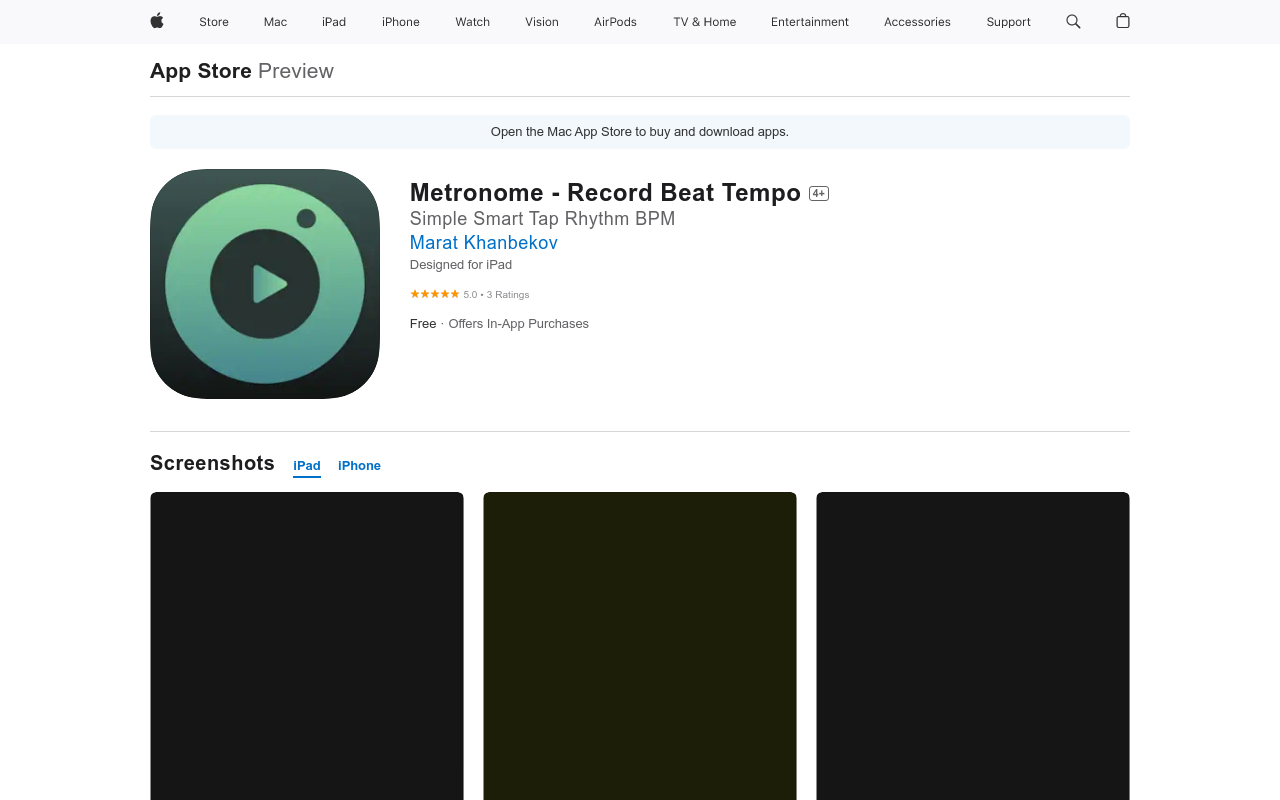 Metronome: Record Beat Tempo