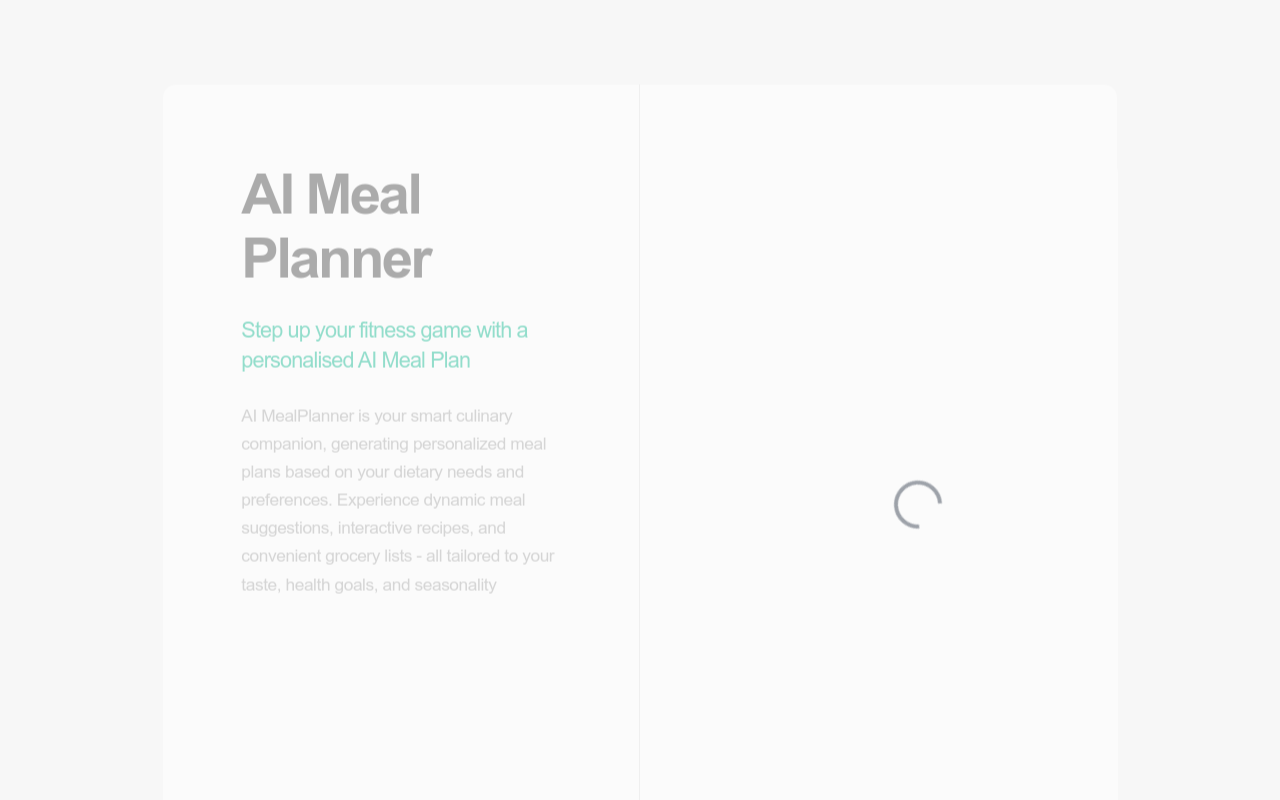 AI Meal Planner