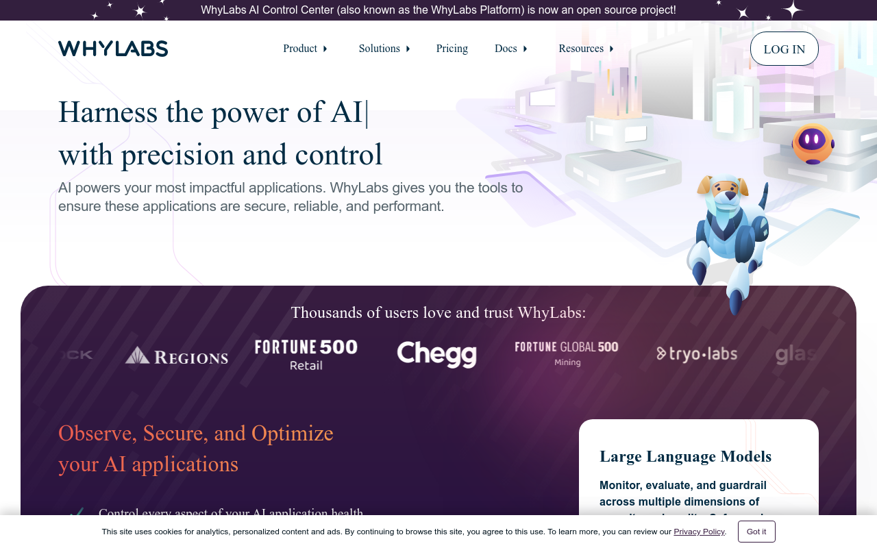 WhyLabs AI Observatory