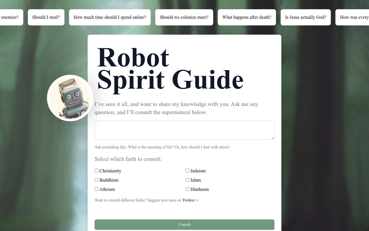 Robot Spirit Guide