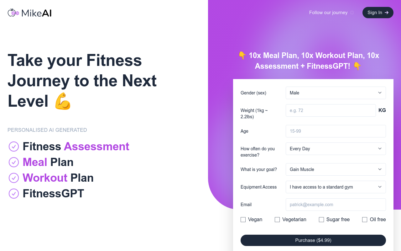 MikeAI - Personalized AI Fitness Coach