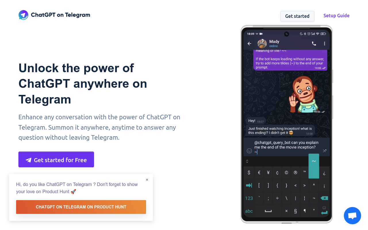 ChatGPT on Telegram