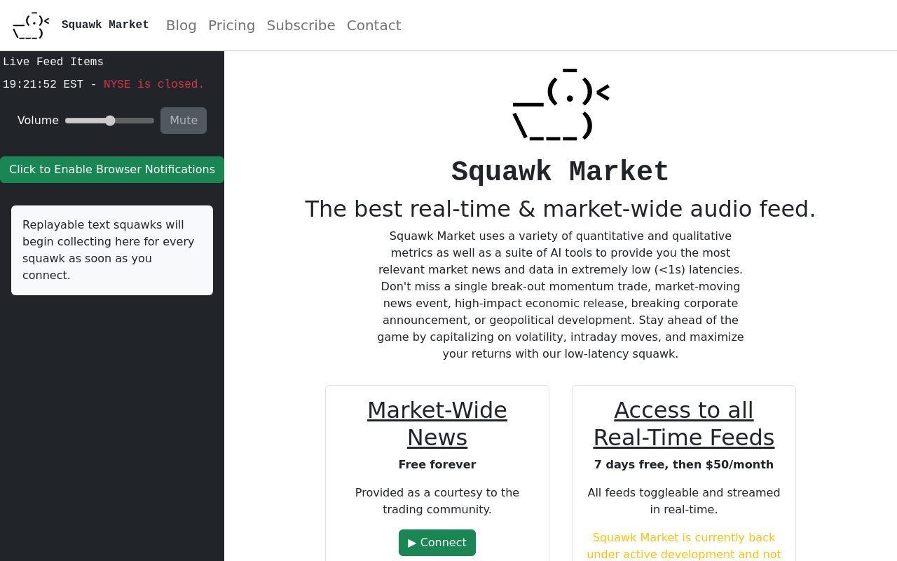 Squawk Market