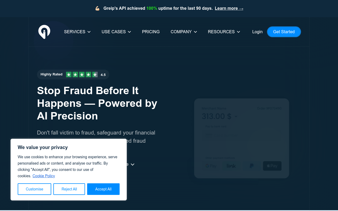 Greip: Fraud Prevention