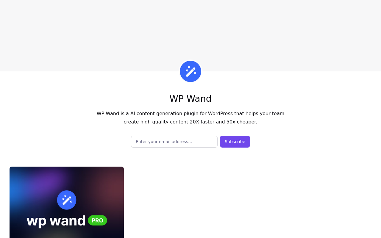WP Wand