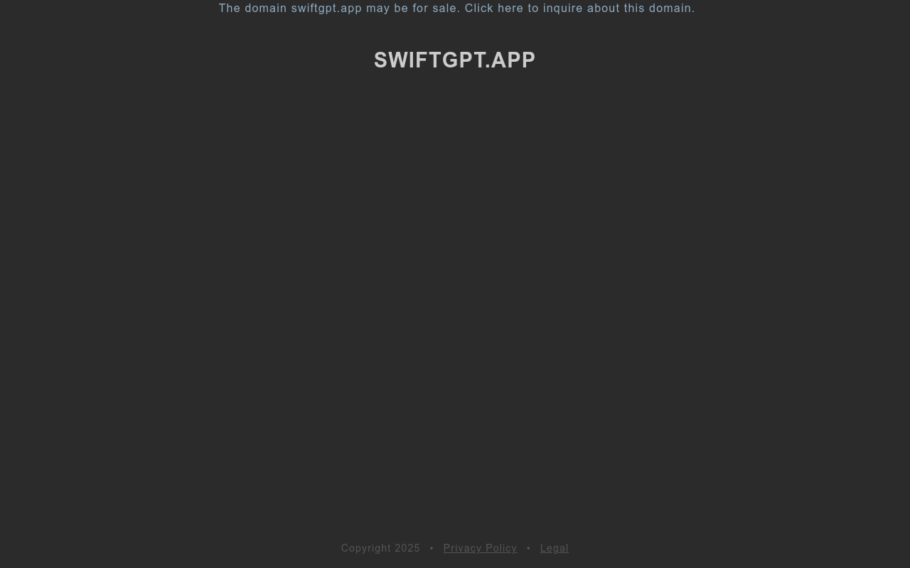 swiftGPT