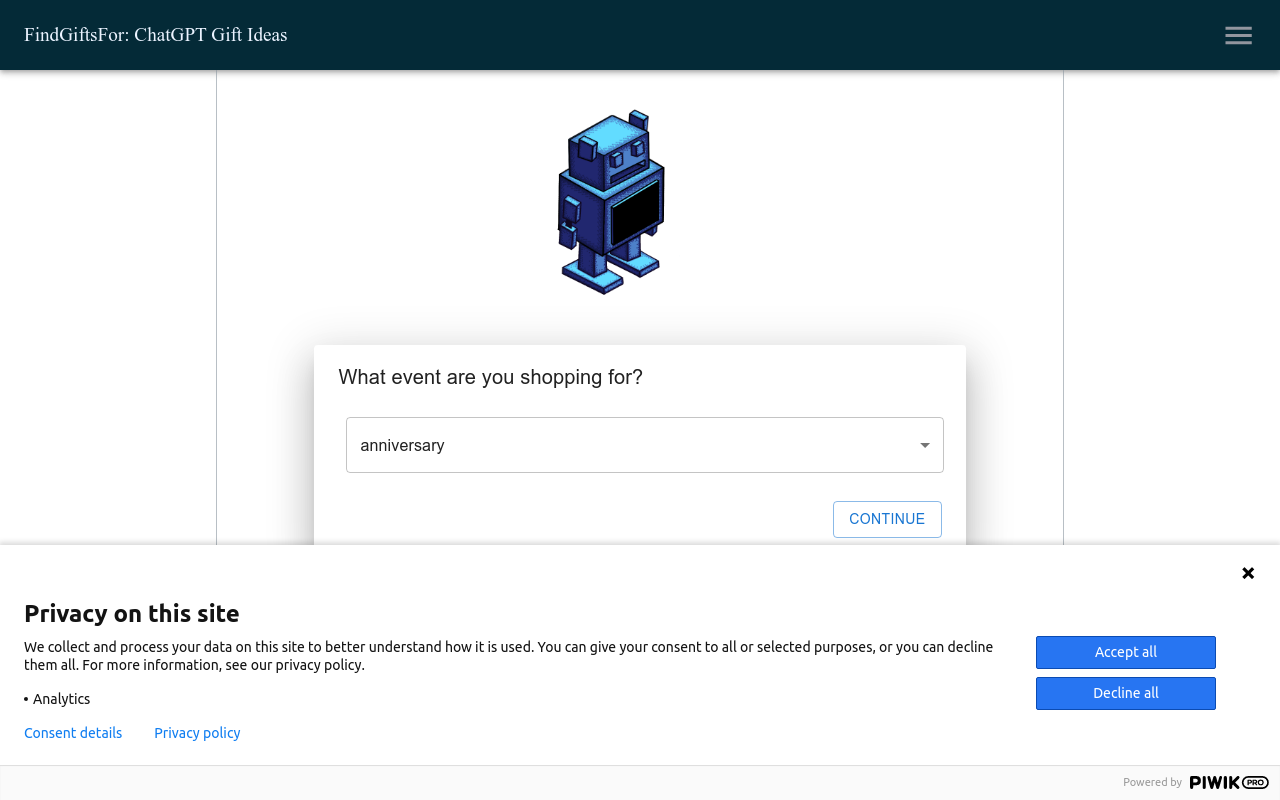 FindGiftsFor ChatGPT gift search