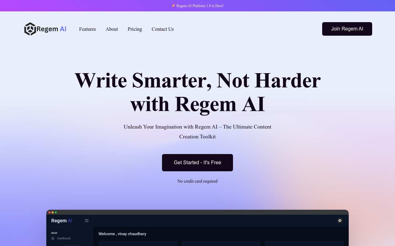Regem AI Platform