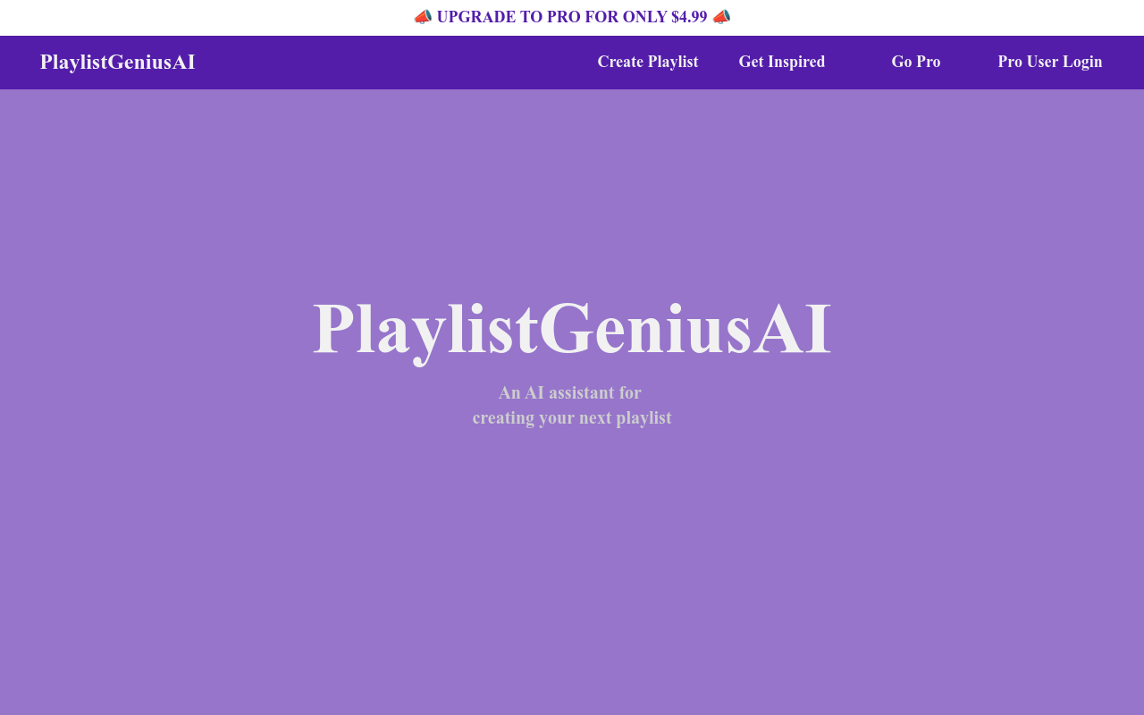 Playlist Genius