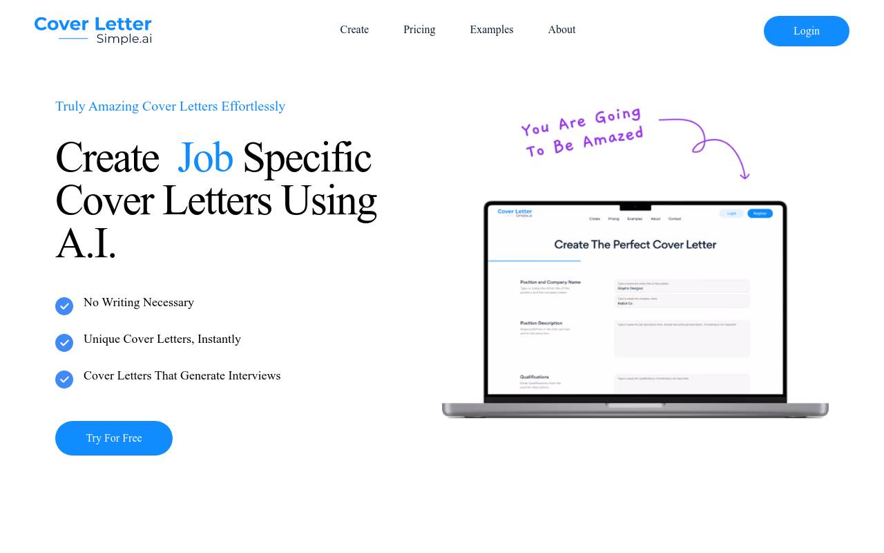 CoverLetterSimple.ai