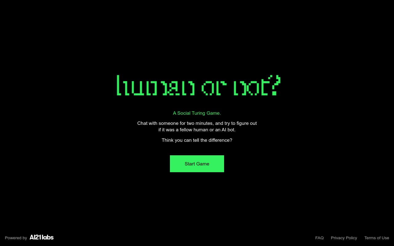 Human or Not?
