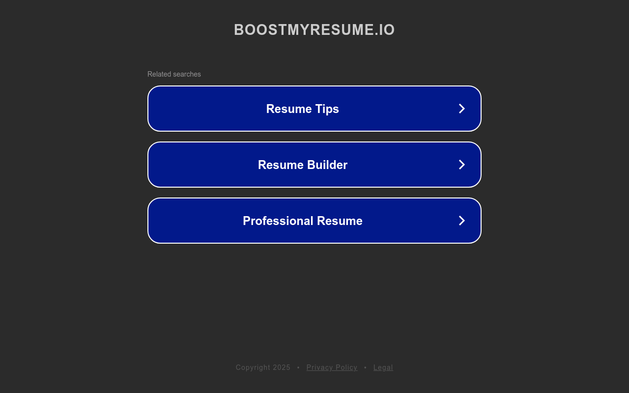 Boost My Resume