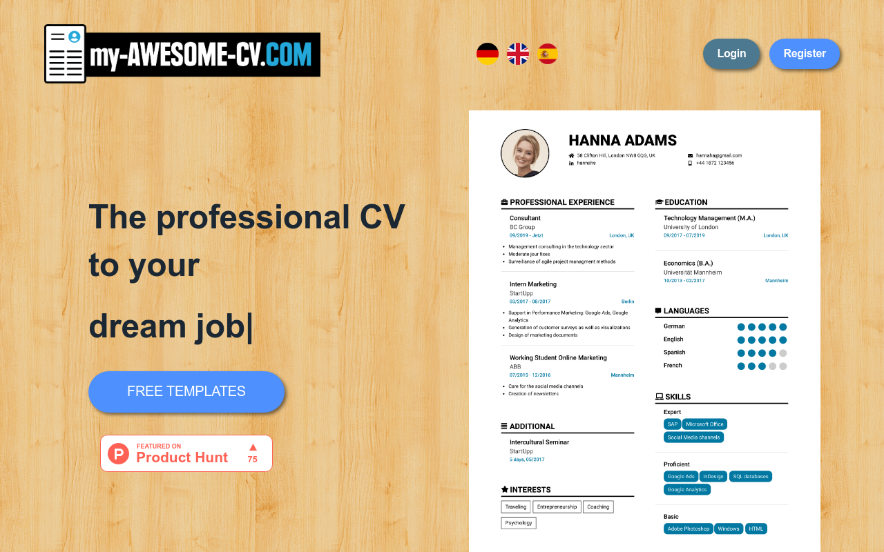 my-AWESOME-CV