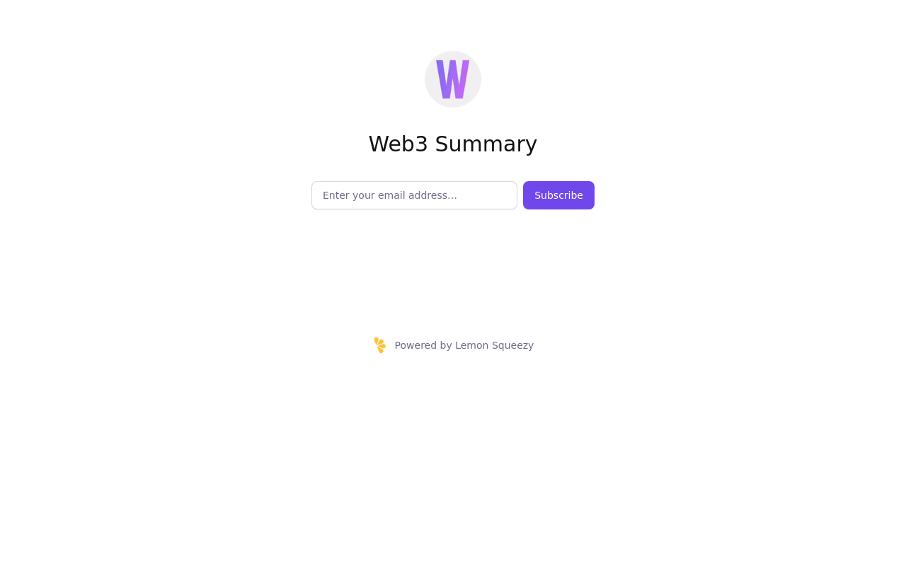 Web3 Summary