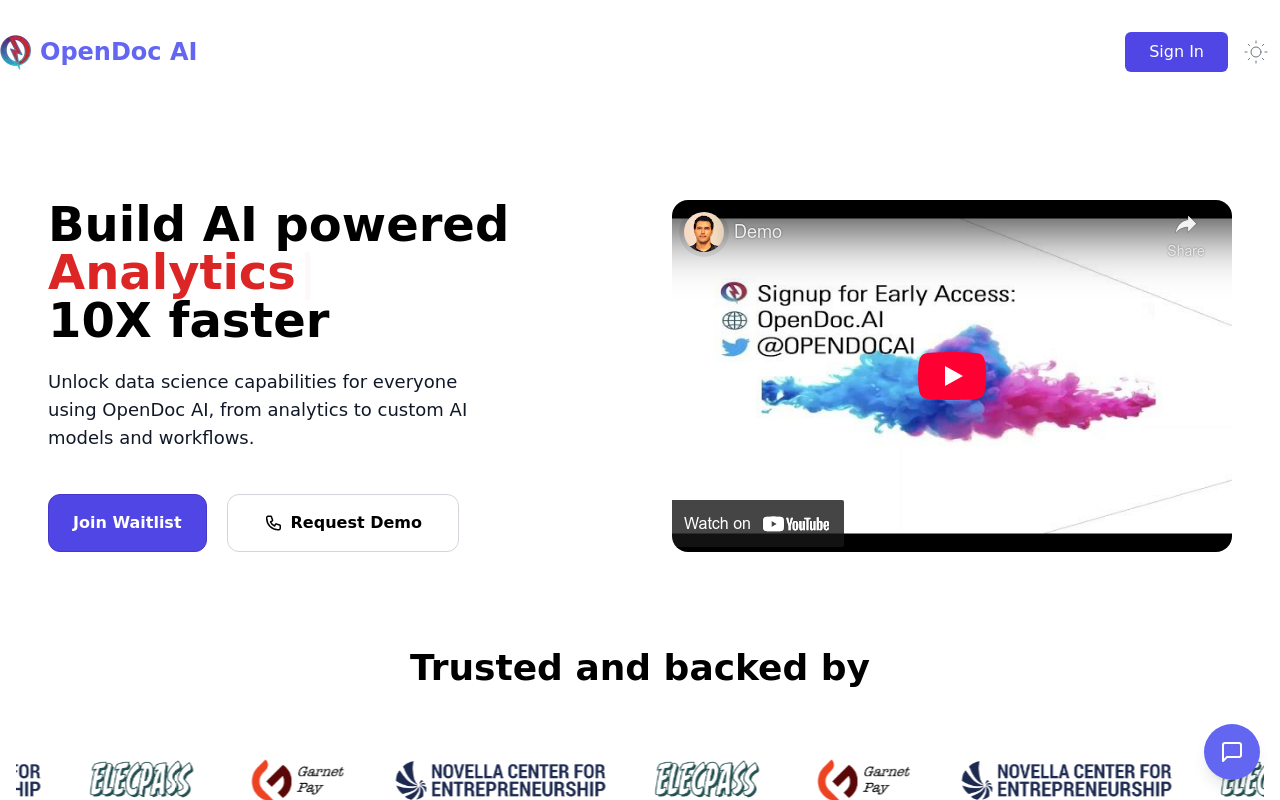 OpenDoc AI - DataIQ