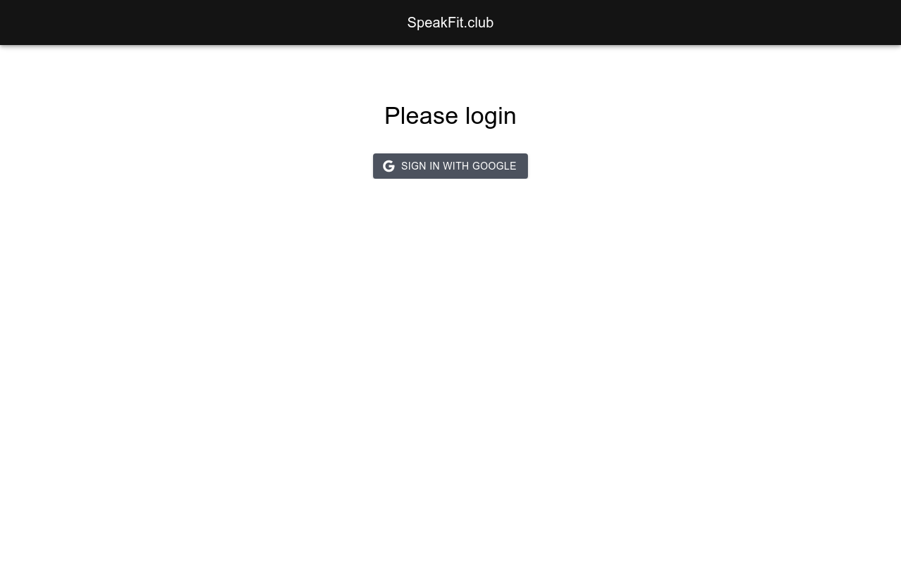 SpeakFit