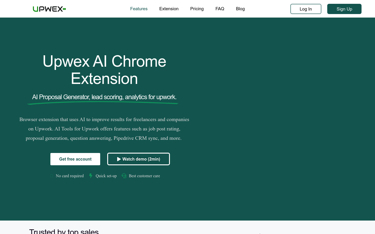 Upwex - AI Tools for Upwork