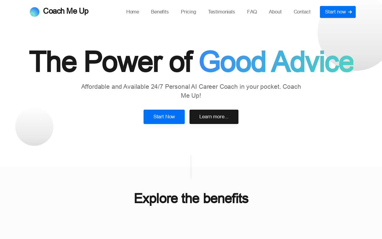 Coach Me Up!