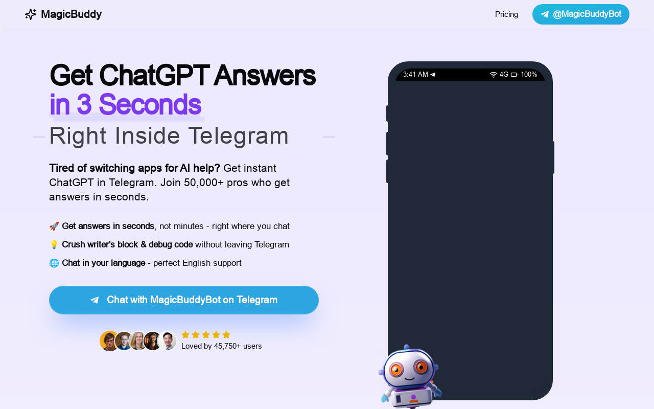 MagicBuddy - ChatGPT in Telegram