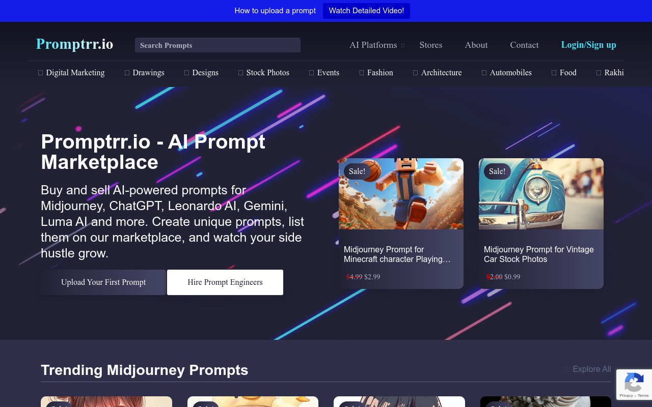 Promptrr - AI Prompt Marketplace