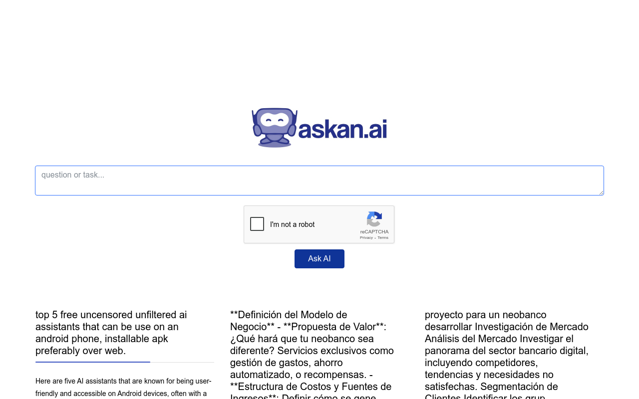 Ask an AI