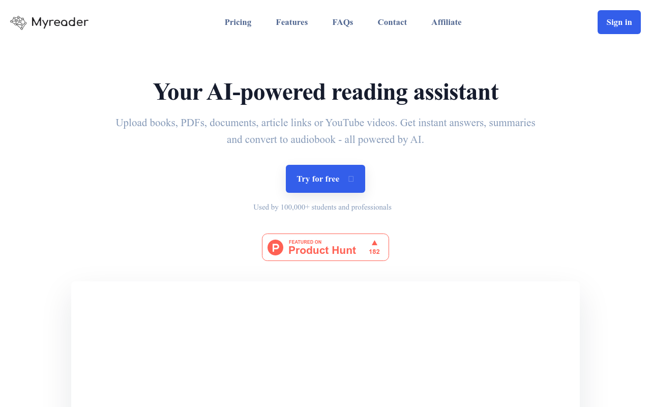 Myreader AI