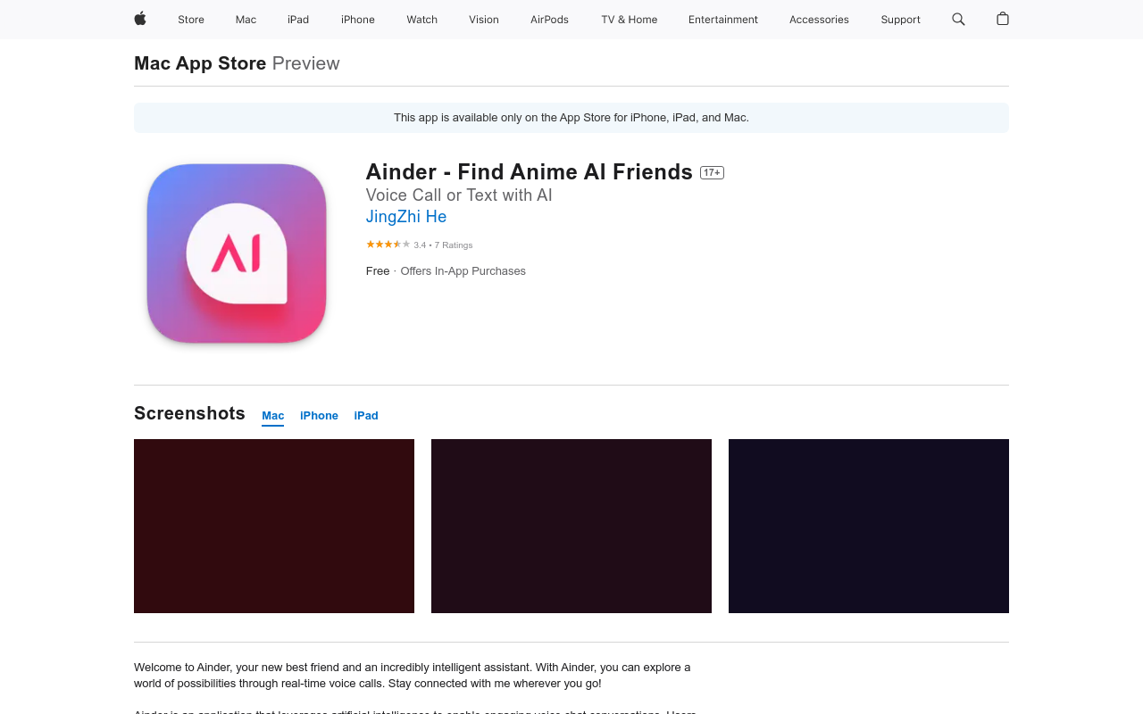 Ainder - Find AI Friends like Tinder