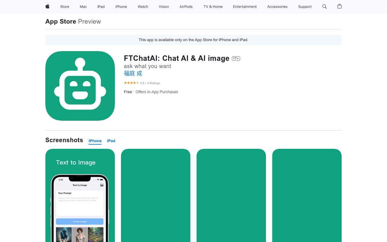 FTChatAI - ChatGPT for iPhone