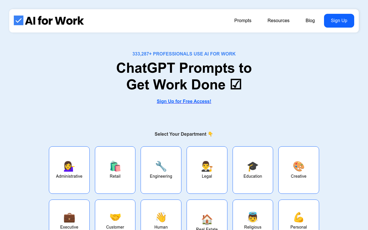 Ai for Work