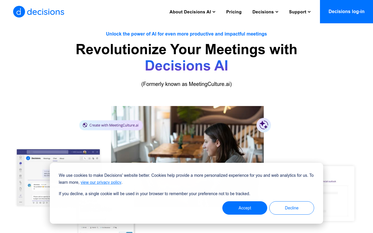MeetingCulture.ai from Decisions