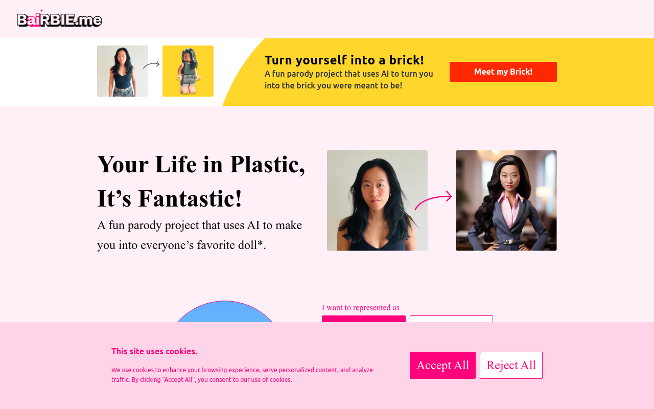 Turn photo into barbie doll
