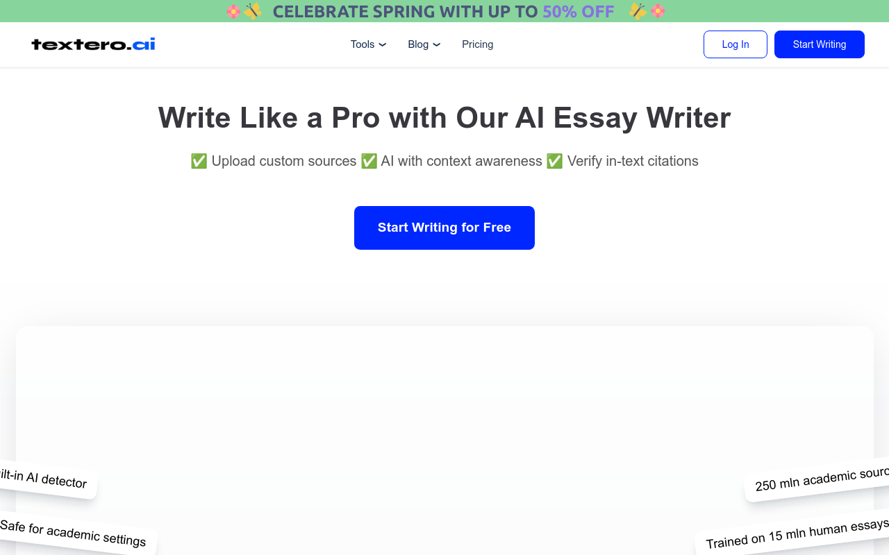 Textero.ai Essay Writer