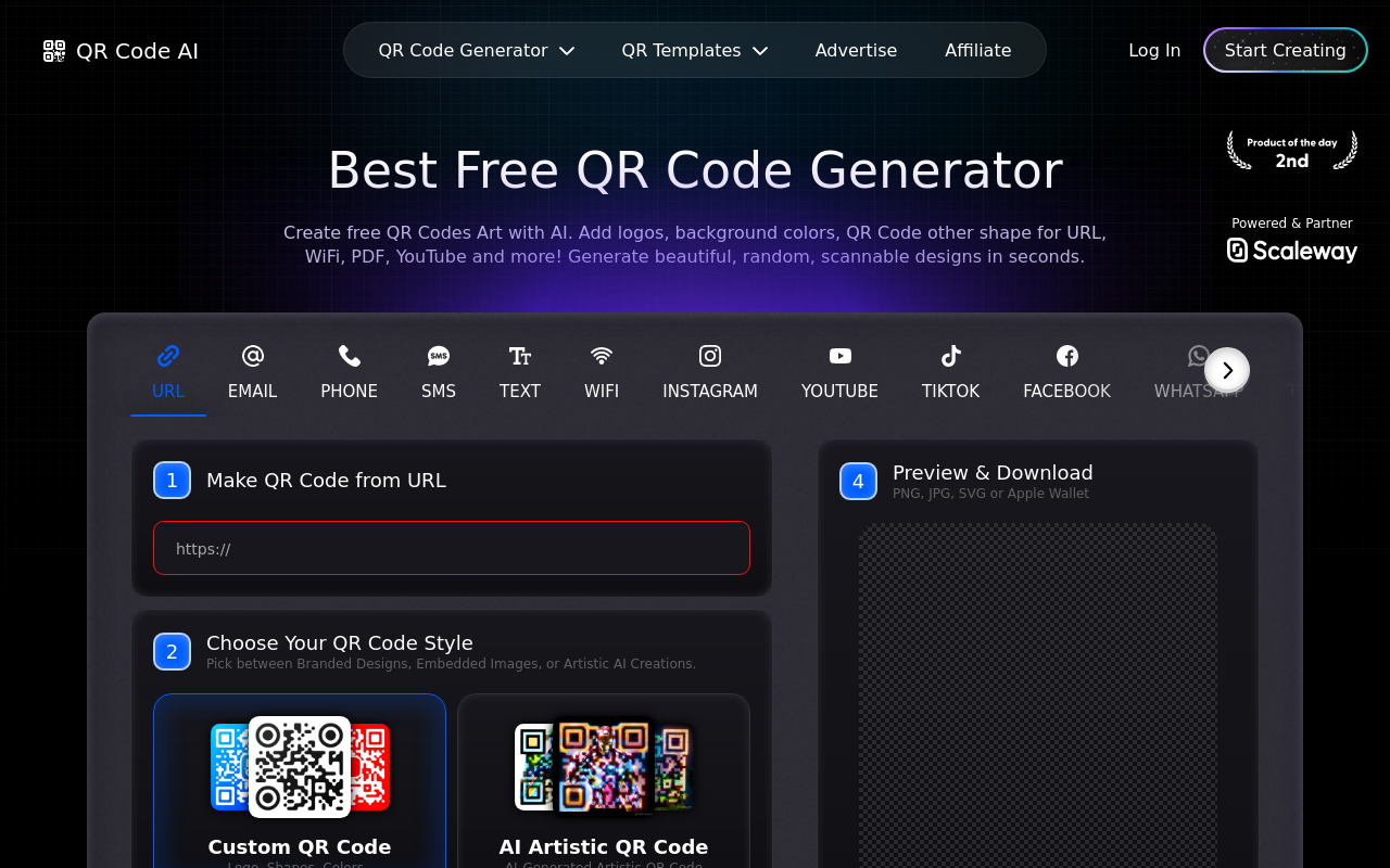 AI Powered QR Code Generator