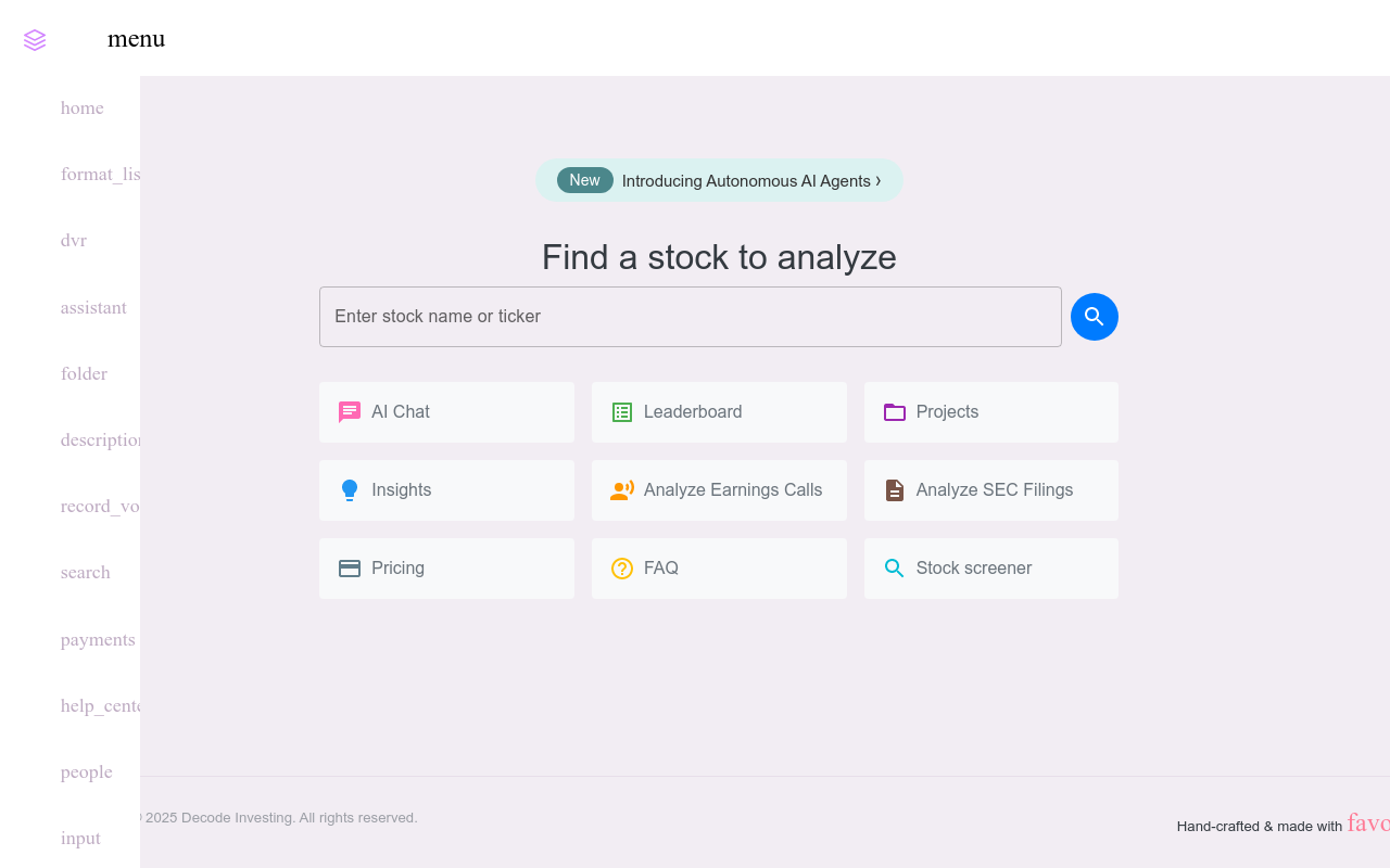 Decode Investing