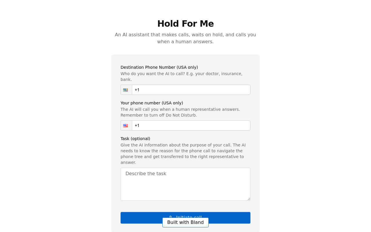 Hold For Me