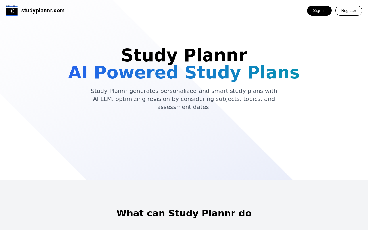 Study Plannr