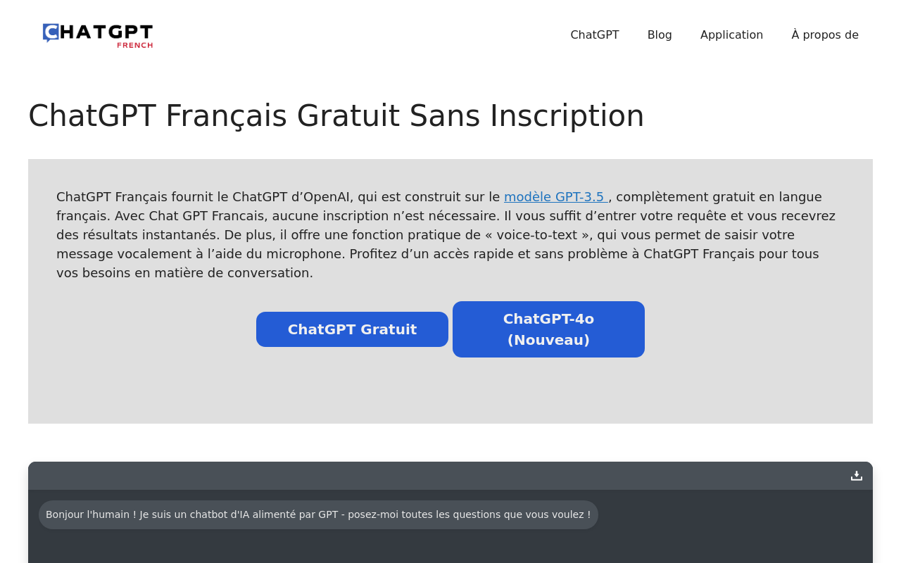 ChatGPT Français (French)