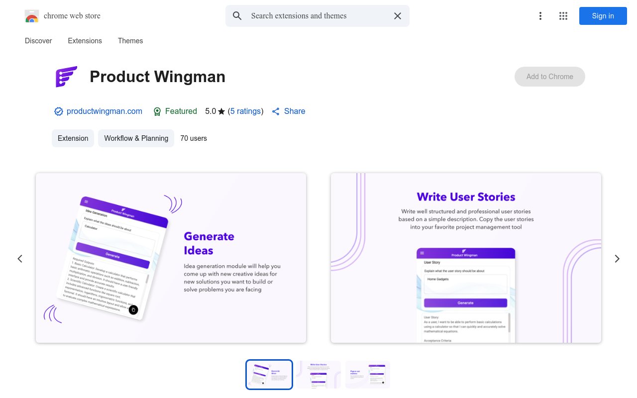 Product Wingman