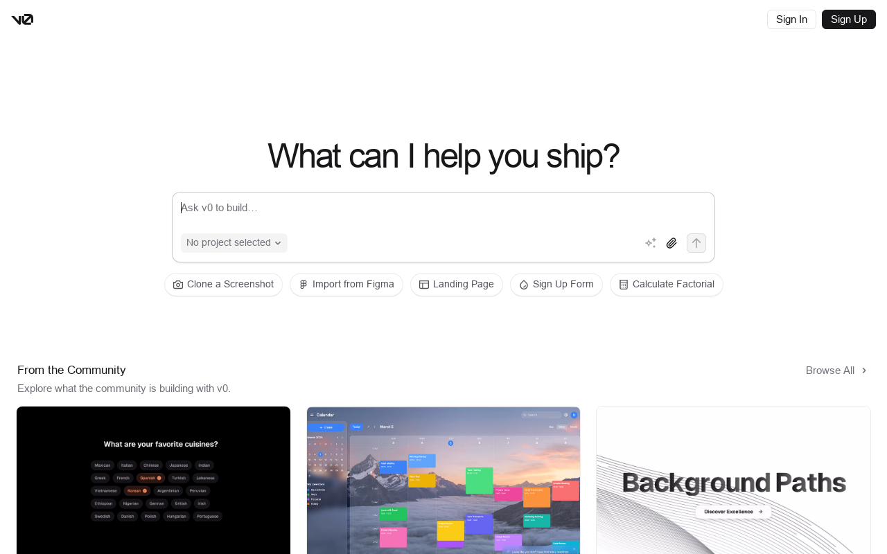 v0.dev by Vercel Labs