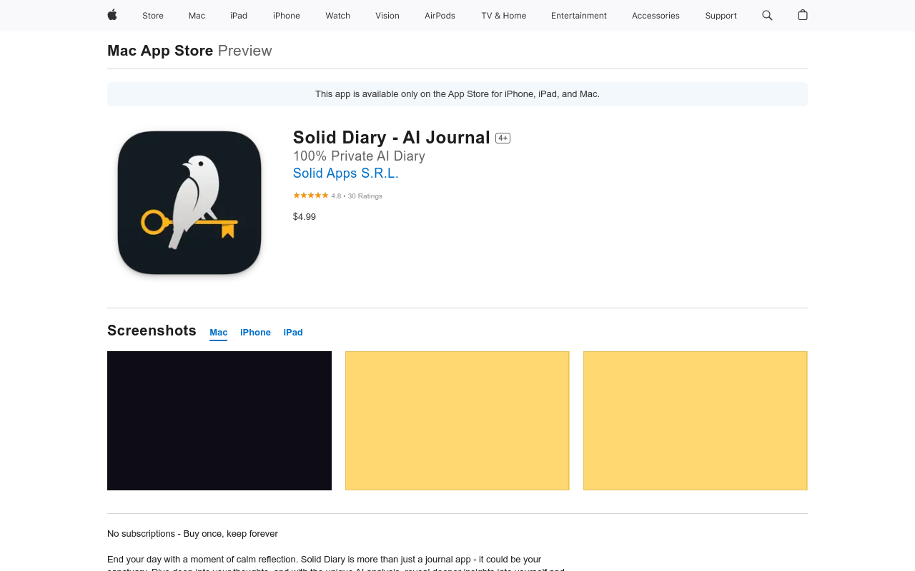 Solid Diary - AI Journal