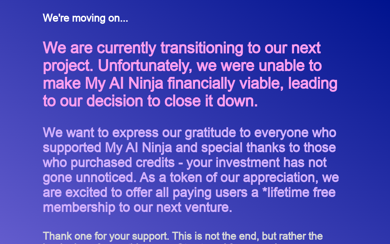 My AI Ninja